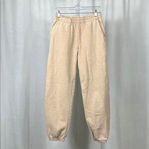 Melody Ehsani ME. Rose Tan Brown Jogger Sweatpants.